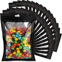 100 Stücke Selbstversiegelung Probenbeutel wiederverschließbare Aluminiumfolie Tasche für Lebensmittel Geruchssicherer Aufbewahrungstasche