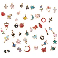 ename charms make jewelry mix suspension diy crafts earring hairpins accessories bracelets epoxy planet gold plated metal various woman man jewellery 150 pcs