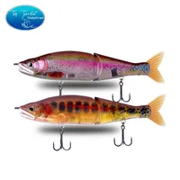 148 mm 5.8 '' 178mm 7 "220 mm 8.7 '' Slow Sinking Saltwater of Drijvende Zoetwater Big Bass Jointed Baits Swimbait Fishing Lures 2111224