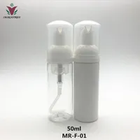 Storage Bottles & Jars 20pcs lot 50 ML Clear And White Soap Foamer Pump With Solid Color Foaming