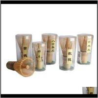 Drinkware Mutfak, Yemek Bar Ev Bahçe Bırak Teslimat 2021 Japon Töreni Bambu Matcha Chasen Çay Servisi Pratik Toz Çırpma Brus