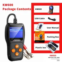 Code-Reader Scan-Tools KW600-Auto-Batterieprüfgerät für 12V Analysator 100 bis 2000 CCA 12 Volt Quick Cranking Ladediagnose