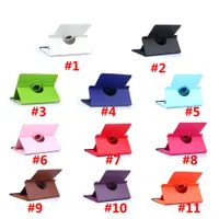 Rotation universelle à 360 degrés Stand de couverture de table en cuir PU pour 7 8 9 cas de protection de 10 pouces 11 couleurs fournissent