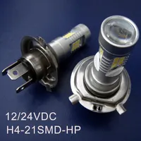 Ampuller Yüksek Kalite 12 / 24VDC 10 W Araba H4 LED Sis Lambası, Oto Güç Ampul Lamba Işık 50 adet / grup