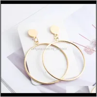 Other Jewelryearrings Fashion Trend Big Circle Earring For Women High Quality Personality Temperament Exaggeration Earrings Gifts Drop Delive
