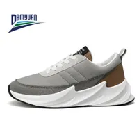 Män Athletic Shoes Antiskid Typ Andningsbara Mesh Blade Lämplig för Cross-Country Walking Jogging In The Gym Fitness Trail Sneaker Black Green 36 ~ 45