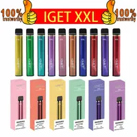 100% Orijinal Iget XXL 1800 Puffs Tek Kullanımlık Vapes Kalem Pod Cihazı Kiti Yerel Vape Marş Seti Tek Kullanımlık E Sigaralar VS Iget Artı Max Shion Iget King