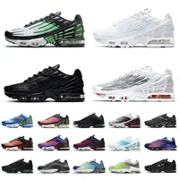 Nike Air Max Tn 3 Tuned Airmax Plus 2 Retro Professional TNS Hombres Mujeres Classic Sunned Zapatos Radiant Red Sports Sneakers Bright Neon Triple Blanco Grey Men's Transports