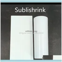 Embalagem Escola Escola Business Industrial Industrial Bags 100 pçslote Branco Sublishrink Shrink Calor Película Plástico para Sublimação Forno