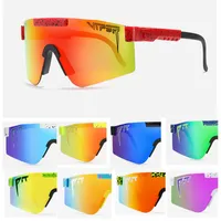 Nova alta qualidade de alta qualidade Pit Viper Sunglasses Polarizado Espelhado Lente Vermelha TR90 Frame UV400 Proteção Homens Esporte 2022