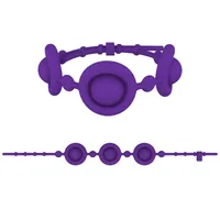 Unico wrisband putter bubble bubble giocattolo di decompressione semplice Dimple spinta braccialetto pop portachiavi regolabile cinturino da polso regalo per bambini femminili adulti