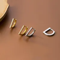 Stud CHOZON S925 Silver Luxury Korean CZ Charming Geometric Ear Buckle For Women Girls Engagement Sterling Earrings Jewelry