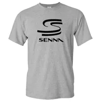남자 티셔츠 F1 Ayrton Senna Print 티셔츠 남자 여자 패션 스트리트 스트리트웨어 O-Neck 짧은 슬리브 Tshirt면 캐주얼 티셔츠 유니osex 티 탑