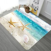 3d tappetino per la cucina onde spiaggia tappeto assorbente per