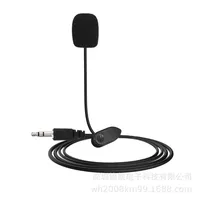 Mini Lavalier Mic Laço Clipe Microfones Smart Phone Gravação PC Clip-on Lapel Support Speaking Discurso Alta sensibilidade