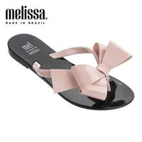 Melissa Harmonic Bow III marca original flip flops mulheres chinelos geléia sapatos moda fêmea flop 210913