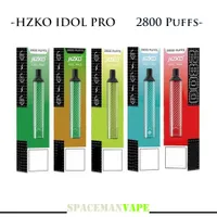 Authentic Hzko Idol Pro Penna monouso Penna e sigarette 2800 sbuffi 1500mAh Batteria 8ml Premilled VS Bang XXL Max Flex