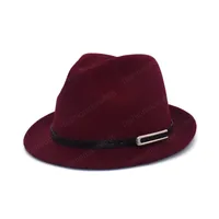 Señoras Black Derby Bowler Hat Men Mujer Moda Fiesta Formal Fedora Hat