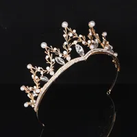 Barras de cristal de perlas de perlas de la perla y tairas de la boda para las mujeres accesorios para el cabello de la boda para las niñas de la boda para las niñas de la navegación