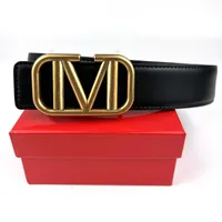 Cinturas de diseñador de lujo mujer mujer con letra casual hebilla suave ancho de 3.8 cm de alta calidad con caja