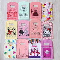 15X9cm Heart and Girls Patterns Plastic Jewelry Gift Bag jewellery Pouches Bags
