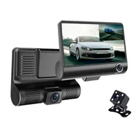 4 inches car DVR camera driving video recorder 3Ch dash cam front 170° rear 140° interior 120° FHD 1080P G-sensor night vision