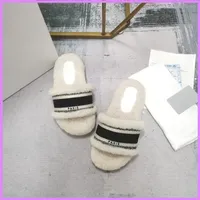 女性のスリッパファッションバブルの冬の屋外のウールスリッパ秋の女性の靴メンズストリートシューウールシンプルさの高品質D2112075F