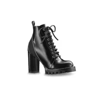 - Trail Boot Boot Shoes High-ED Botines con parches Lace Up High Heel Boots WJQ151211