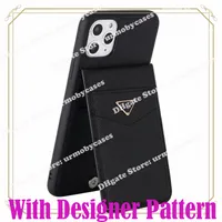Держатель кредитной карты Телефон Чехлы для iPhone 12 Pro Max XS XR с металлическим логотипом дизайнерский кошелек кожаный чехол