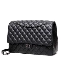 Winmax Large Capacity Bag Women Office Chain Shoulder Travel Luxury Handbags for Girls Leather Pu Quilted Bolsa Feminina