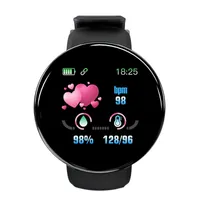 New D18 Smart Wristbands Watches Bracelet معدل ضربات القلب المضاد للماء شاشة ألوان ضغط الدم الرياضة Tracker Smart Bandband SmartBan217h