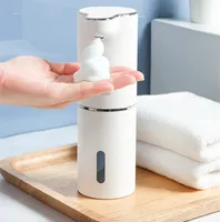 Automatische Schaumstoffseifenspender Badezimmer Smart Waschen Hand Sanitizer Schaummaschine mit USB-Aufladung Weiß