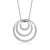 Hängsmycke halsband mode sektion av kreativ cirkel kedja halsband fina smycken kristaller från Swarovskis kvinnliga kläder hängande