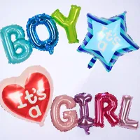 4 pçs / set Link Baby Boy Girl Letra Carta Balloons Chuveiro Feliz Aniversário Presente De Casamento Festa Decorações Suprimentos