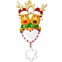 Weihnachten Dekorationen Dekoration Deer Love Listing Harz Ornamente Kreative Urlaub Anhänger