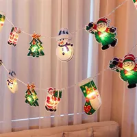 Sneeuwpop Kerstboom LED String Lights Decoratie Home Xmas Ornamenten Nieuwe Jaara43 A51