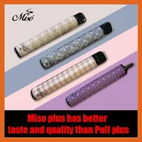 MISO PLUS Одноразовый Vape Pen E Cigarettes 800 Build Starter Kit 550 мАч Батарея Pen 3.2 мл Тележки 80 Цветов Vaporizer Vapes Модернизированные бары пустые