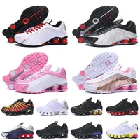 Shox TL Fashion Mens Dames R4 Running Schoenen Maat 12 Wit Zilver Triple Black Speed ​​Red Racer Blue Copper Gray Rose Pink Chrome Designer Jogging Sneakers Trainers