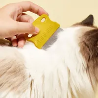 4 Farben Pet Grooming Combs Lice Hundeflohkamm Cat Tear Edelstahlbürsten DH8560