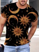 24 Стили Мужские футболки Абстрактная живопись Печатная рубашка с короткими рукавами Модная одежда