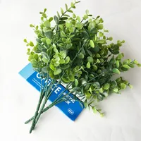 장식 꽃 인공 회양목 줄기 녹색 줄기 식물 자외선 방지 가짜 식물 농가 집 정원 결혼식 PATI 401 S2