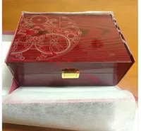 Caixas de Relógio de Luxo Caso Mens Aquanaut Papers Cartão Caixa de madeira vermelha grande para Nautilus 5167 5711 5712 5740 5726 5980 Baixo preço