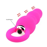 Erwachsene Supplies Kieselgel Vibrator Heckgericht Spielzeug Anal Plug Für Frauen Schock Massage Stick Spaß Vibrierendes Ei Mini Av Stick X0728