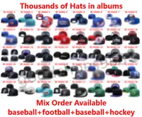 Yeni Toptan Beyzbol Spor Takımı Snapback Şapka Tüm Futbol Pom Poms Kış Örme Kap Ayarlanabilir Spor Vizör Hip-Hop Flex Caps Fitted Hat 1000'den fazla