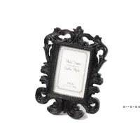 Victorian Style Resin White&Black Baroque Picture/Photo Frame Place Card Holder Bridal Wedding Shower Favors Gift LLA10427