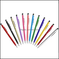 Ballpoint Pens Writing Supplies Office & School Business Industrial Wholesale Mini Capacitive Touch Screen Metal Pen Tootick Can Customize L