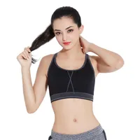 Sportschool kleding sexy vrouwen sport beha vrouwelijke yoga stretch atletische brassiere push-up bh's tank top naadloze gevoerde
