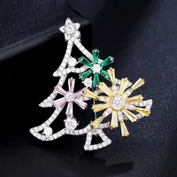 Pimleri, Broşlar Renkli Rhinestone Kadınlar Için Noel Ağacı Broş Pins Parlatıcı Zirkon Kristal Ceket Eşarp Broche Takı Düğün Hediyeleri