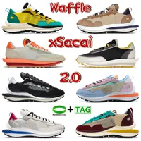 Waffle 2.0 Koşu Ayakkabısı XSACAI Sneakers Undercover Parlak Citron Midnight Ladin Clot Net Turuncu Blaze Tur Sarı Erkek Kadın Eğitmenler ABD 5.5-11