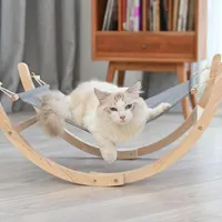 고양이 침대 가구 애완 동물 록킹 의자 침대 해먹 롤링 크래들 스윙 장난감 작은 아기 고양이 용품